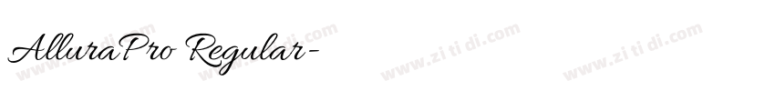AlluraPro Regular字体转换 AlluraPro Regular字体转换